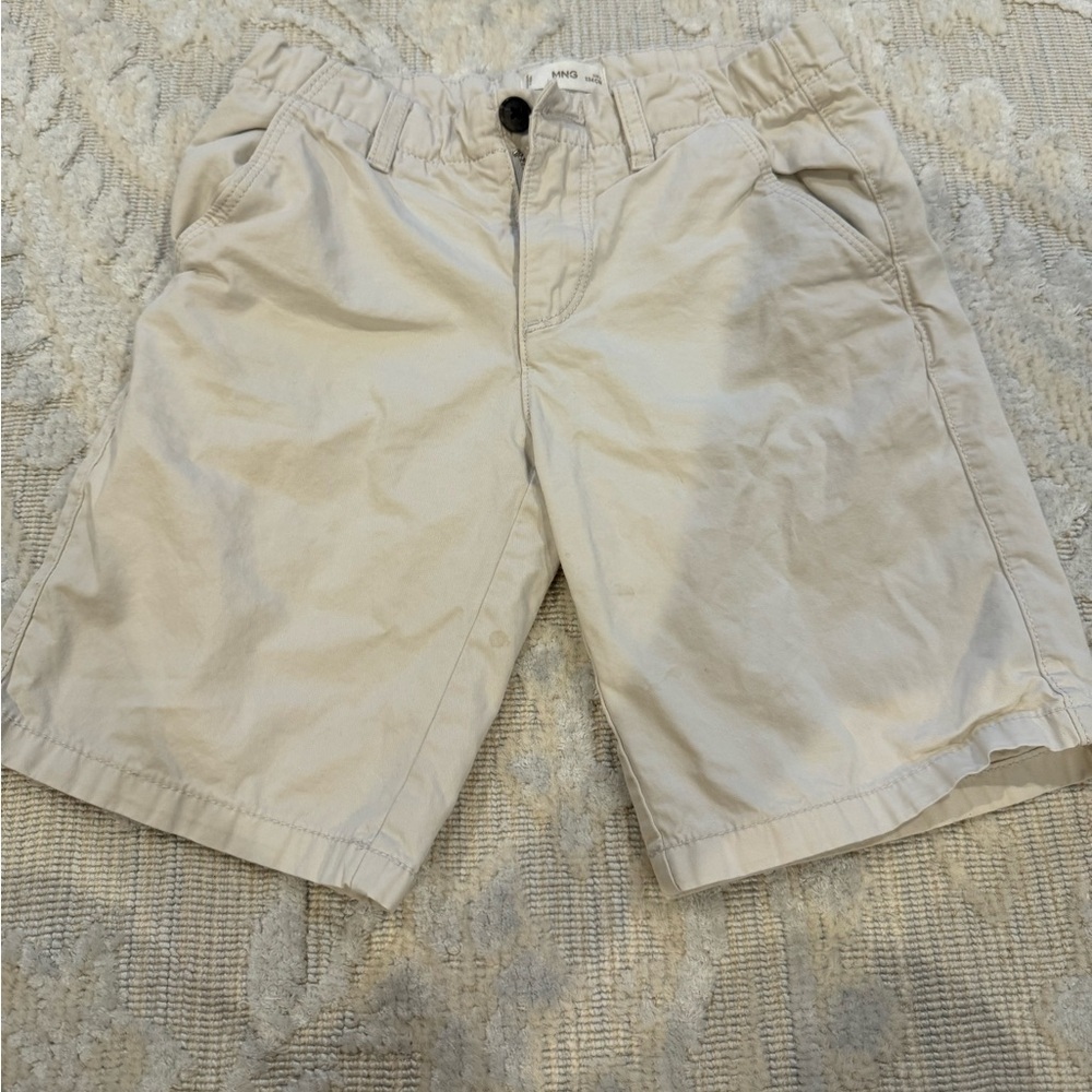 Mango Boy / kids Khaki Cotton Shorts Size 9